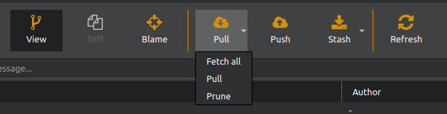 GitQlient - Pull options