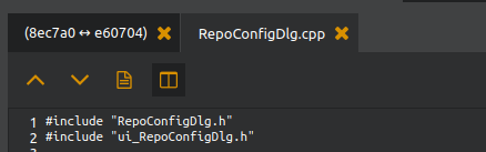 GitQlient - View buttons