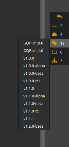 GitQlient - Branches minimalistic widget